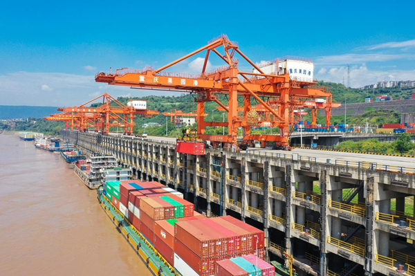 重庆两江新区果园港港口建设工程完工 总投资105亿元_fororder_图片2