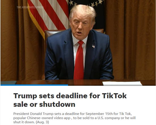 特朗普威胁关闭TikTok 外国网友不干了！_fororder_微信截图_20200804093158