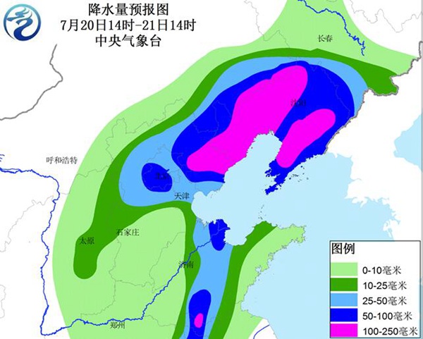 京津冀暴雨明天結束 雨帶轉移至東北
