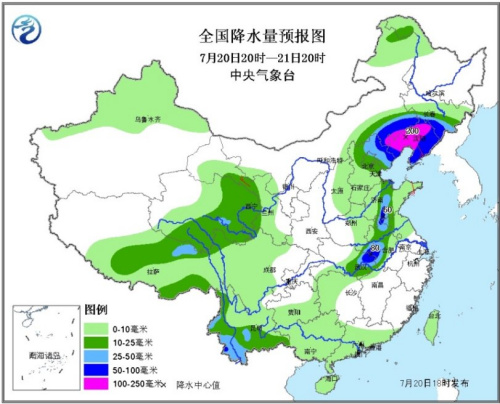 北京暴雨堪比四年前“7·21” 今日雨帶轉戰東北