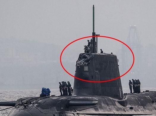 细思恐极！英国一核潜艇与商船相撞 核潜艇被撞坏(图)