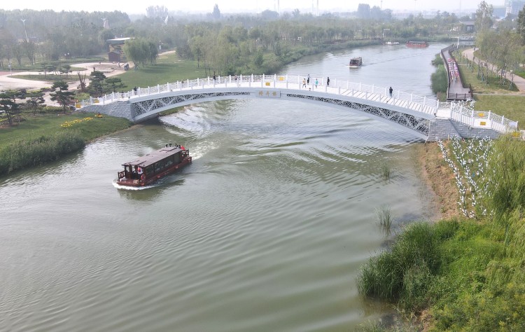 河北滄州：生態修復運河美