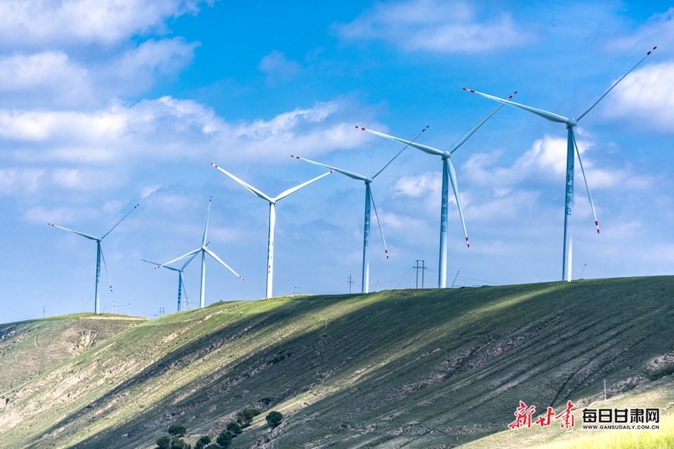 【慶陽】風電場雲霧繚繞 慶陽環縣毛井鎮秋景如畫_fororder_2