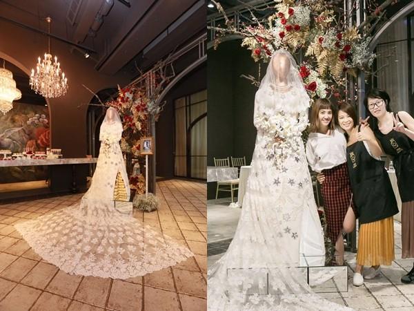 蔡依林做了个180cm的蛋糕 本人比蛋糕还娇小