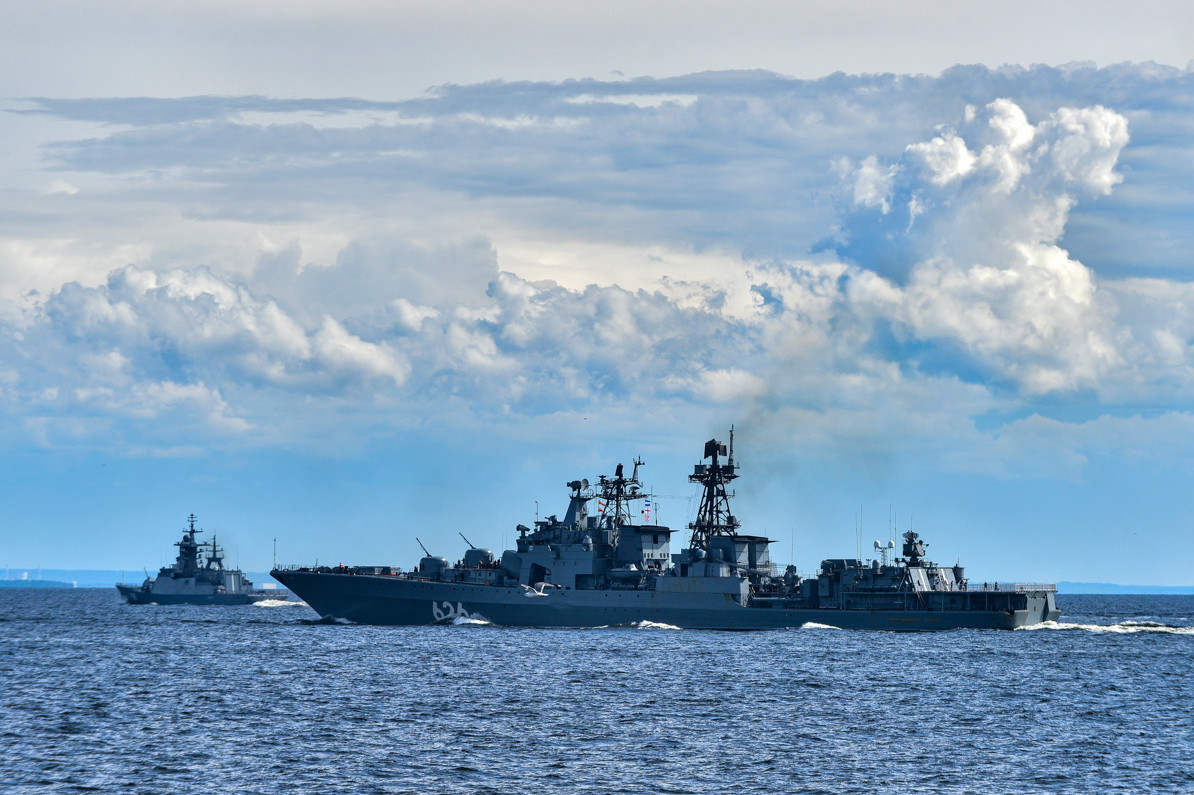 俄海军已完成了一系列反潜和防空任务,近日波罗的海舰队多艘舰艇在