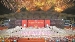 湖南省第十四届运动会在岳阳开幕