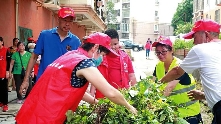 南宁兴宁区：党员先锋带头 美化社区环境