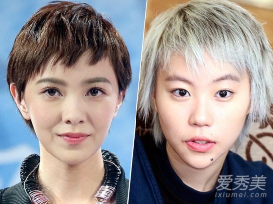 有人像女神有人像大妈 明星狗啃式刘海真的很挑人