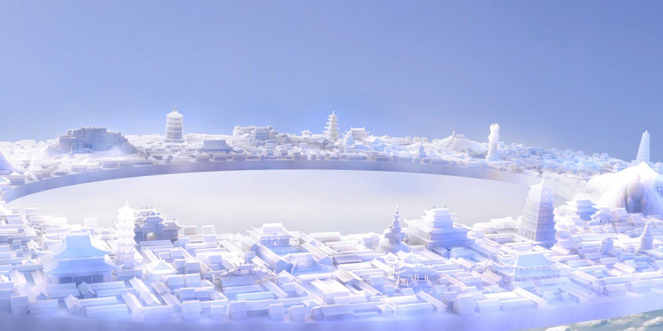 一切皆可元宇宙艺术家杨烨炘推出新作开建人类第一座元宇宙天空寺