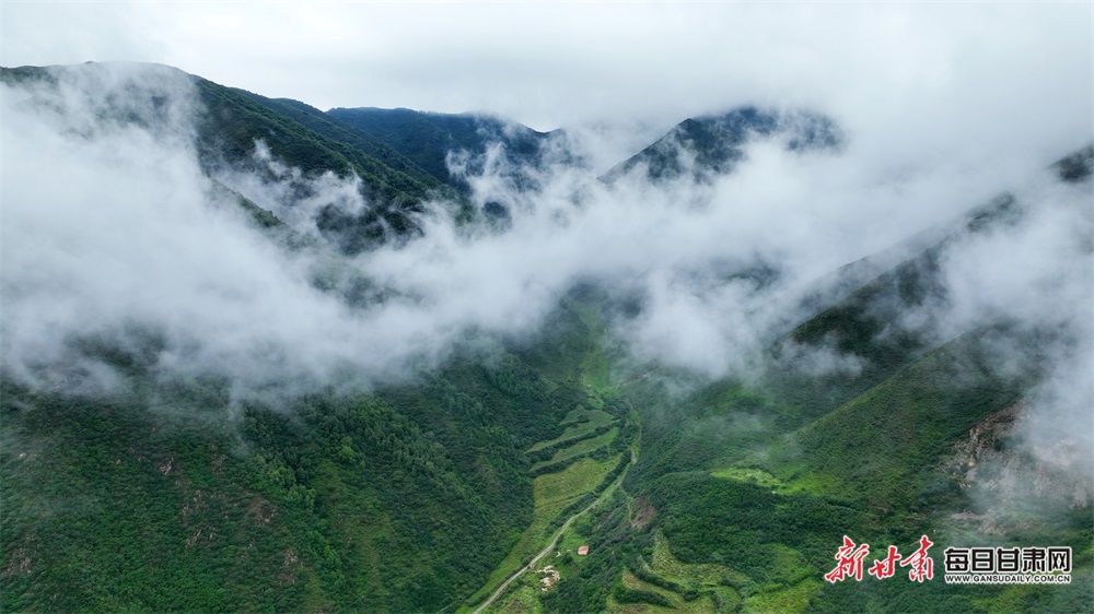 【大美甘肃】兰州榆中兴隆山：山色空蒙雨亦奇 云烟缥缈似画卷_fororder_2