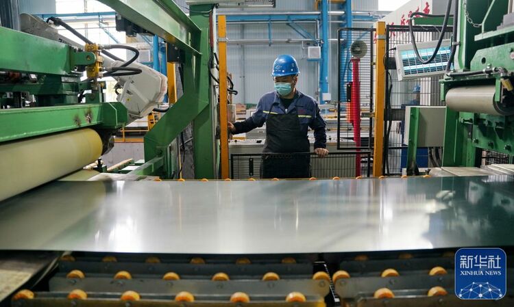 河北迁安：新能源汽车用电工钢生产线正式投产