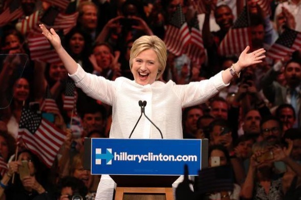 希拉裏·克林頓正式獲得提名