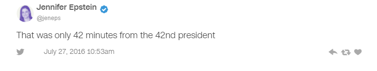 美國第42任美國總統演講整整42分鐘