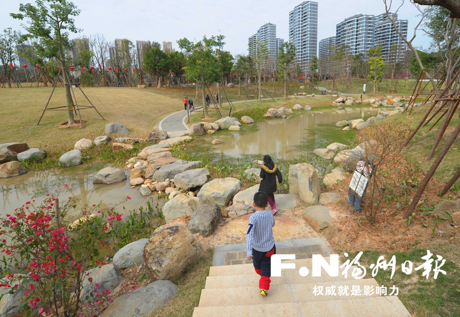 【高清图6】【滚动新闻】晋安公园：绿廊连两园　海绵处处藏
