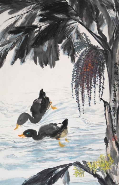 “薪传——王广才刘曦林千黛中国画联展”在东莞观音山展出