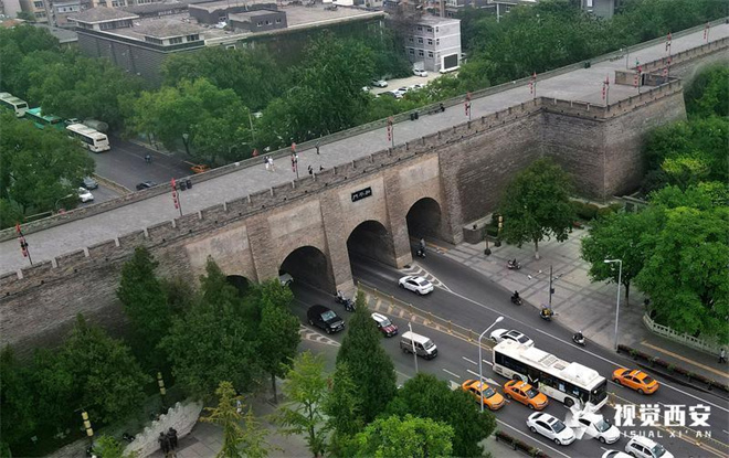 （转载）西安城墙这四座城门终于有门楣了！_fororder_5