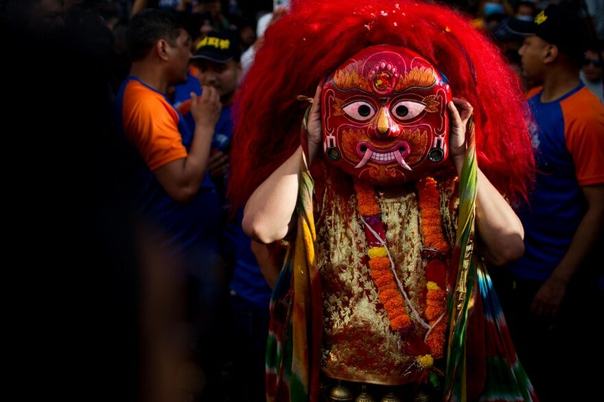 Asia Album: Indra Jatra Festival in Nepal's Kathmandu_fororder_7
