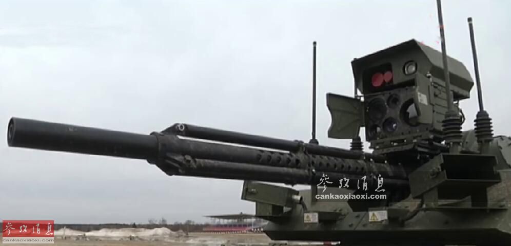 火力可灭坦克武直！俄曝无人战车打靶(组图)-国际在线