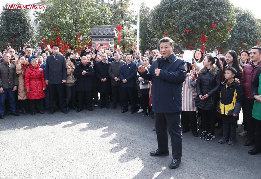 China Focus: "My job is to serve the people," Xi says in Lunar New Year inspection