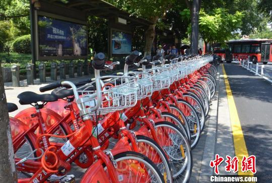 杭州公共自行車添G20元素 引外賓成“車粉”(圖)