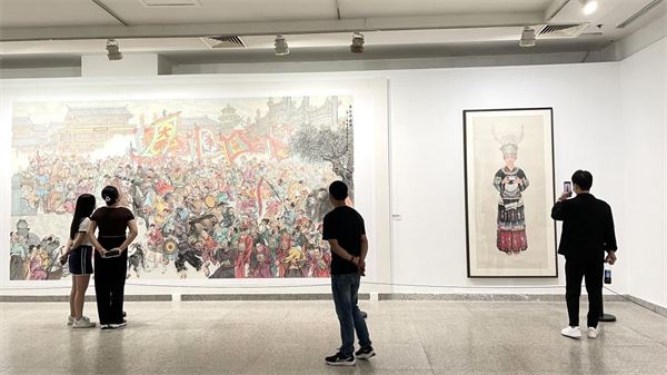湖北书画院成立35周年纪念展在武汉举行_fororder_图片20