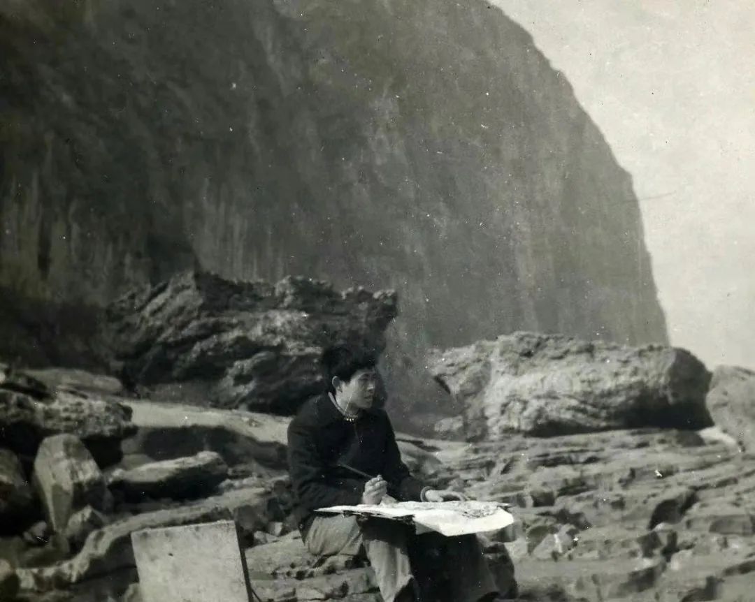 《夔门图》  一九七八年冬黑蛮写生苗子记