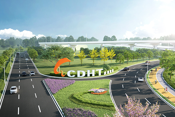 成都高新西区2022年实施重点项目53个 已完成投资129亿元_fororder_南北大道节点效果图