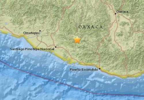 墨西哥瓦哈卡州发生5.9级地震 震源深度40.2公里