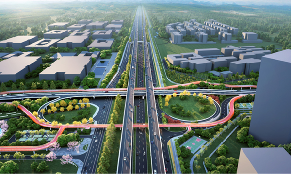 成都高新西区2022年实施重点项目53个 已完成投资129亿元_fororder_天润路节点效果图