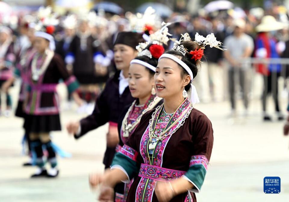 广西三江：侗乡举行多耶节活动