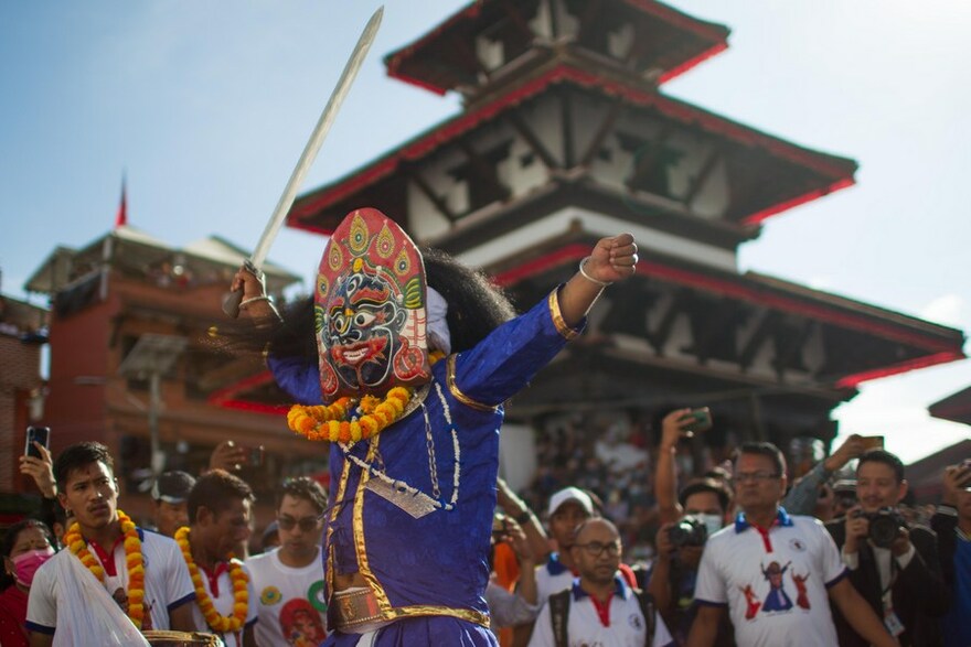 Asia Album: Indra Jatra Festival in Nepal's Kathmandu_fororder_4