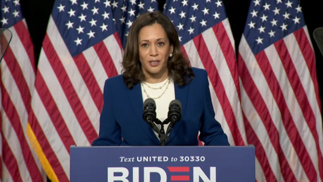 当地时间12日,美国参议员卡玛拉·哈里斯与他的竞选搭档——已锁定