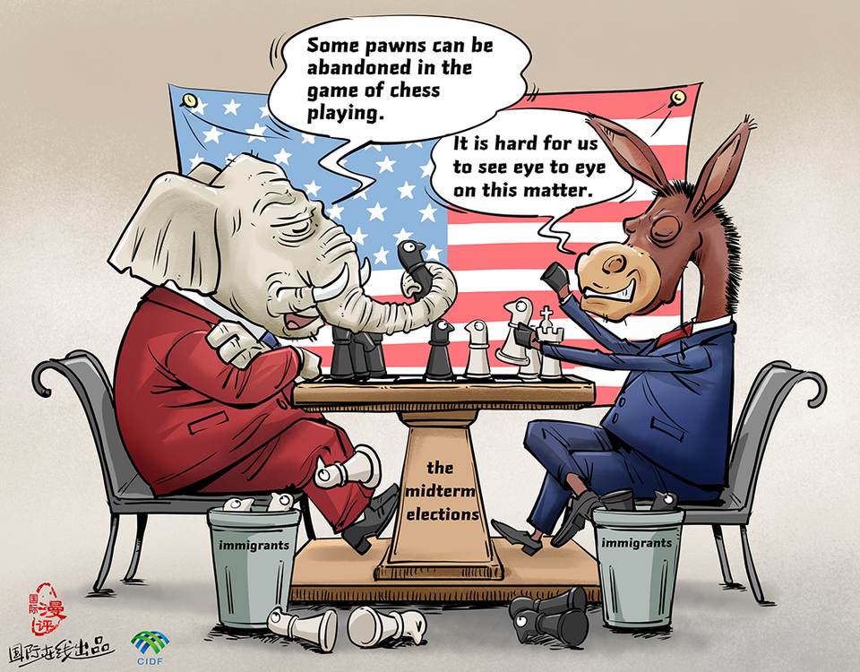 【Editorial Cartoon】Immigrants are leveraged as a political pawn, which can be abandoned_fororder_2