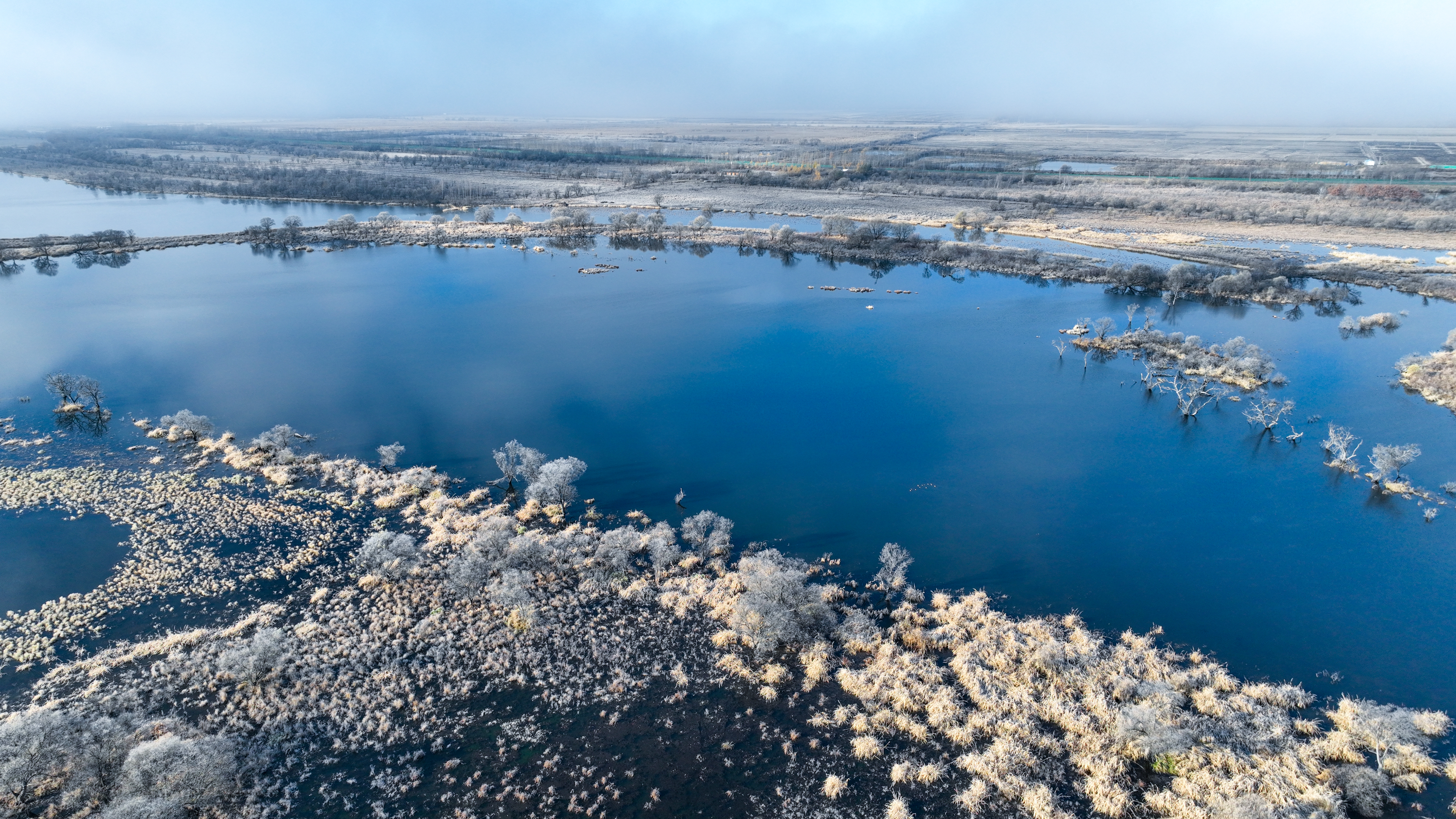 乌苏里江畔雾凇美似仙境