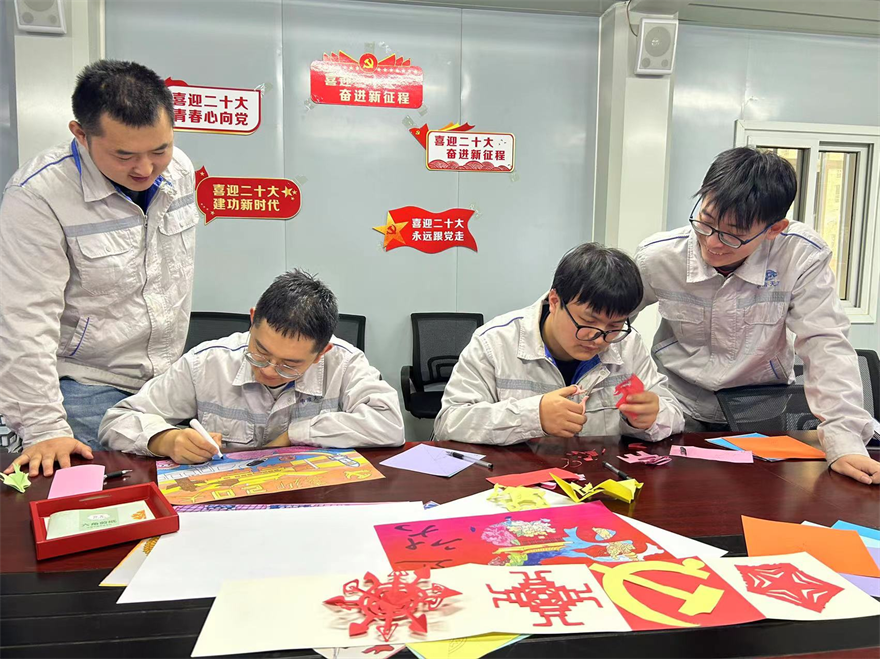 中冶天工北方公司津侨国际小镇项目多形式掀起学习二十大精神热潮_fororder_4444