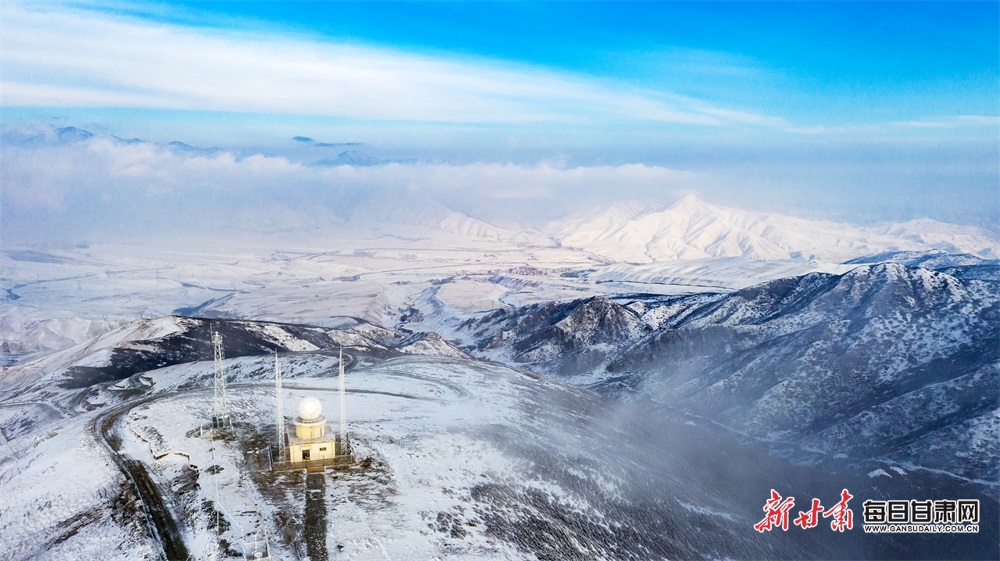 【輪播圖】雪山雲海相輝映 武威天祝雪景分外美_fororder_5