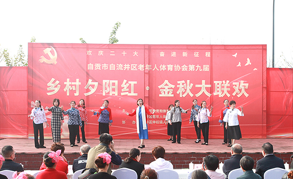 自贡市自流井区深情演绎活力新风尚_fororder_2演出现场
