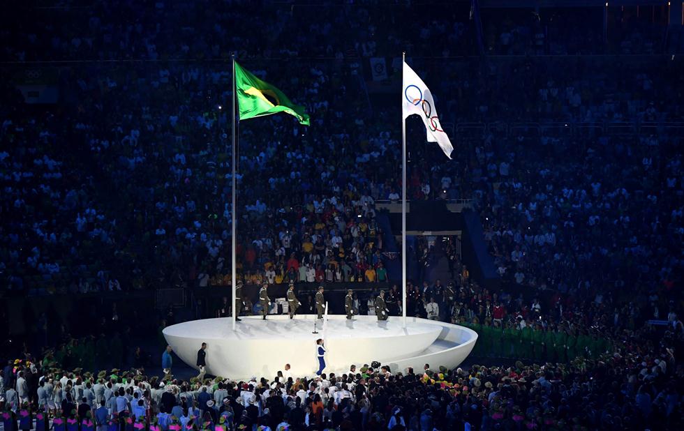 奥运会旗升旗仪式