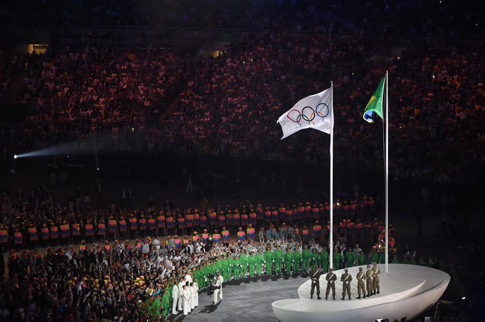 奥运会旗升旗仪式