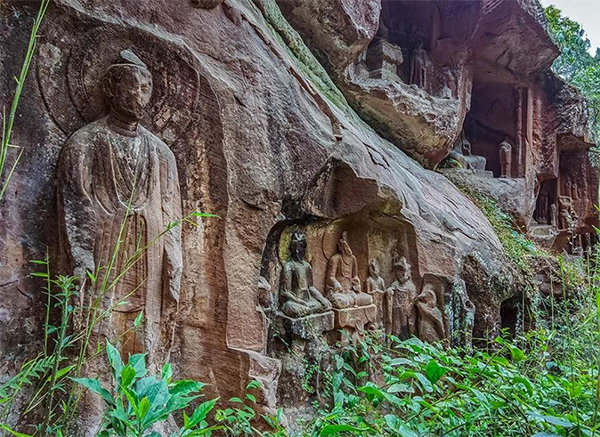 眉山丹棱：坚定文化自信 夯实文化根基 建设全国知名的中国大雅文化名城_fororder_摩崖石刻-供图-丹棱县委宣传部