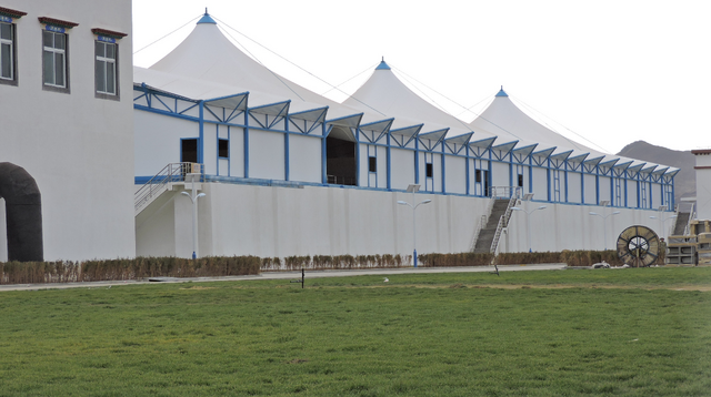 北京中天久业 | 城市集中式污水处理厂封闭解决方案：拉萨污水处理厂封闭膜结构