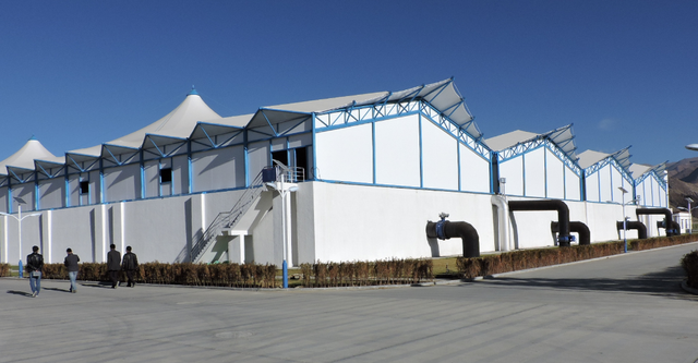 北京中天久业 | 城市集中式污水处理厂封闭解决方案：拉萨污水处理厂封闭膜结构