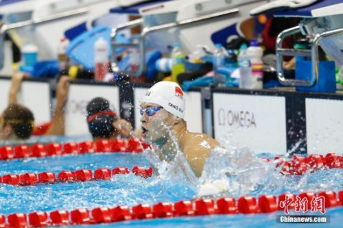 快讯：孙杨夺得里约奥运男子400米自银牌 霍顿摘金