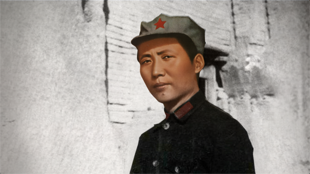 The Story Behind an Epic Photo of Mao Zedong_fororder_选题二：红军帽截图