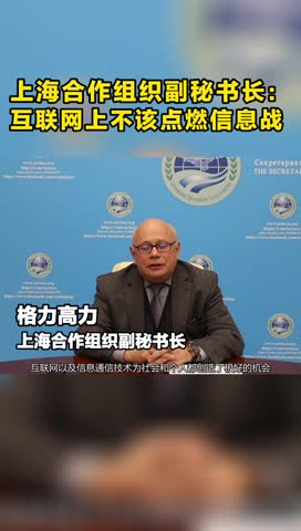 上海合作组织副秘书长：互联网上不该点燃信息战