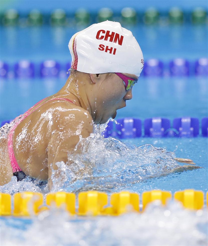 史婧琳晋级女子100米蛙泳决赛