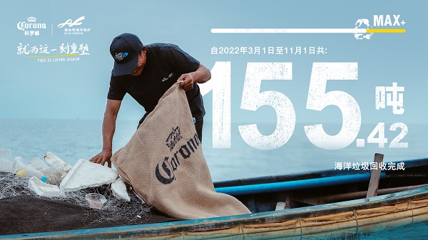 科罗娜年度145吨减塑目标提前达成 以艺术之美重“塑”洁净沙滩_fororder_1