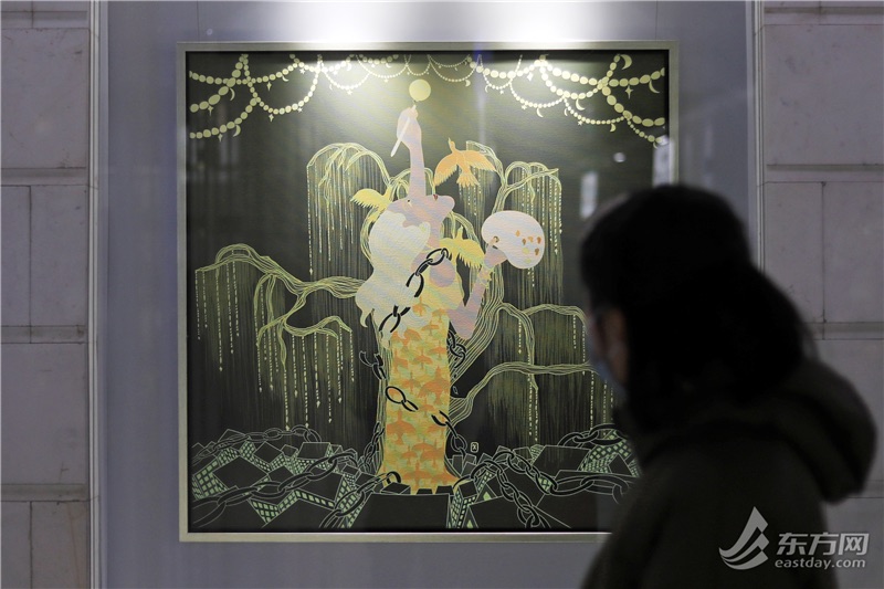 【文化旅游】46幅艺术画作亮相上海中山公园地下风景线