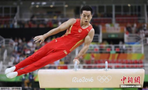 里约奥运中国体操男团摘铜 跳马失误吊环优势未显