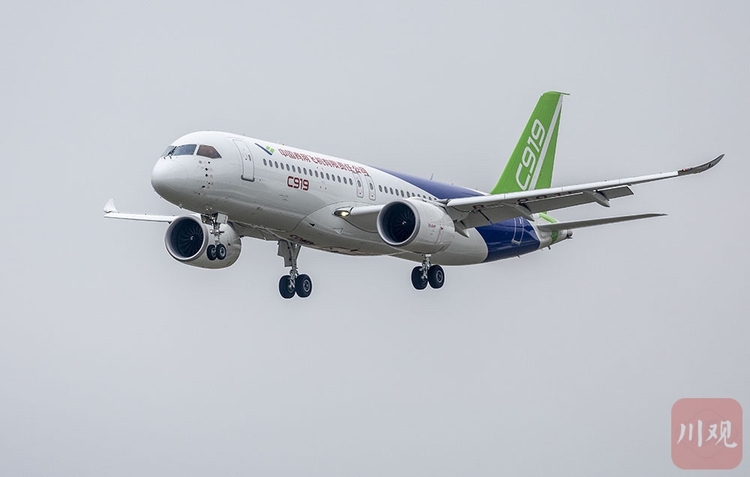 组图国产大飞机c919首飞成都